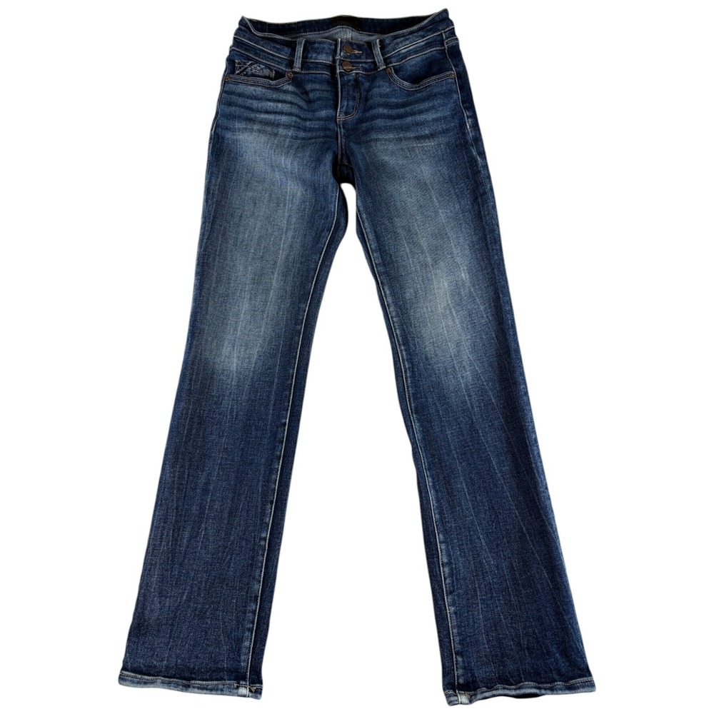 Buckle BKE Fit No. 53 Straight Leg Jeans Womens 26x30 Denim Cotton Whiskered